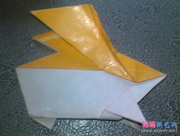 恭平的巴达兽手工折纸实拍教程图片步骤50