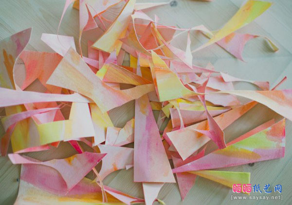 简单几步制作巨无霸彩绘场景装饰纸花DIY教程