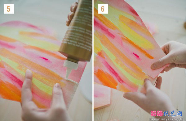 简单几步制作巨无霸彩绘场景装饰纸花DIY教程