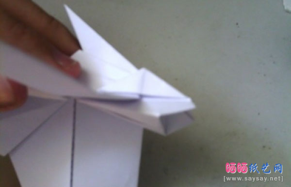 威力强大的驱逐舰手工折纸实拍教程图片步骤10