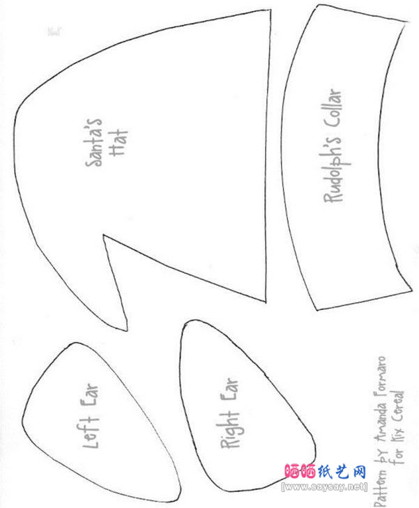 纸餐盘DIY制作可爱圣诞装饰物图片步骤2