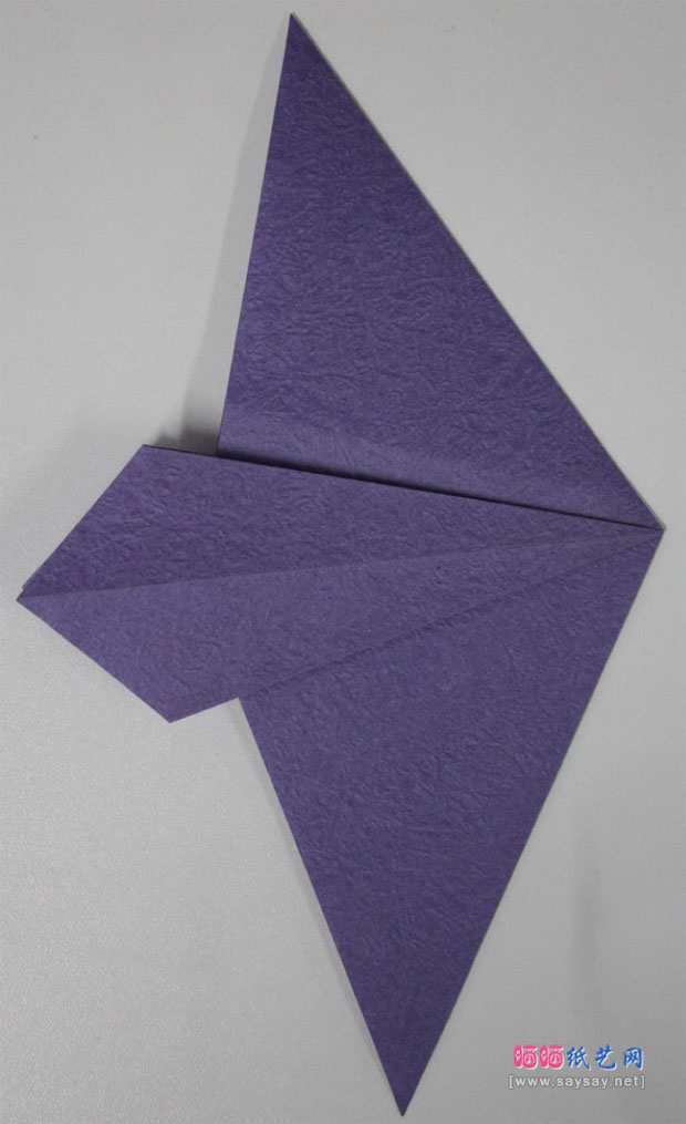 觅晨实拍手工折纸中国龙组合纸艺制作教程 龙头折纸步骤1