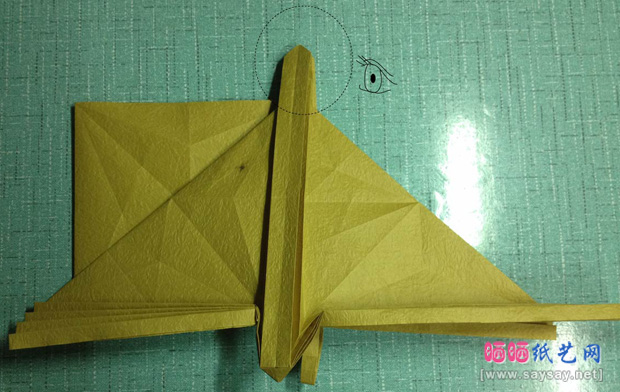 复杂的天廻龙手工折纸实拍教程