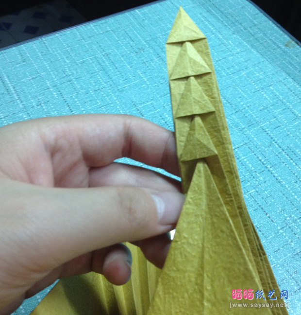 复杂的天廻龙手工折纸实拍教程