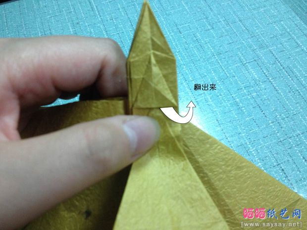 复杂的天廻龙手工折纸实拍教程