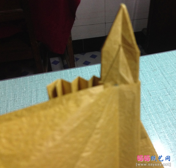 复杂的天廻龙手工折纸实拍教程