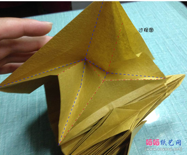 复杂的天廻龙手工折纸实拍教程
