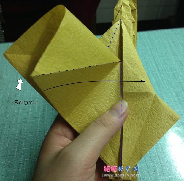 复杂的天廻龙手工折纸实拍教程