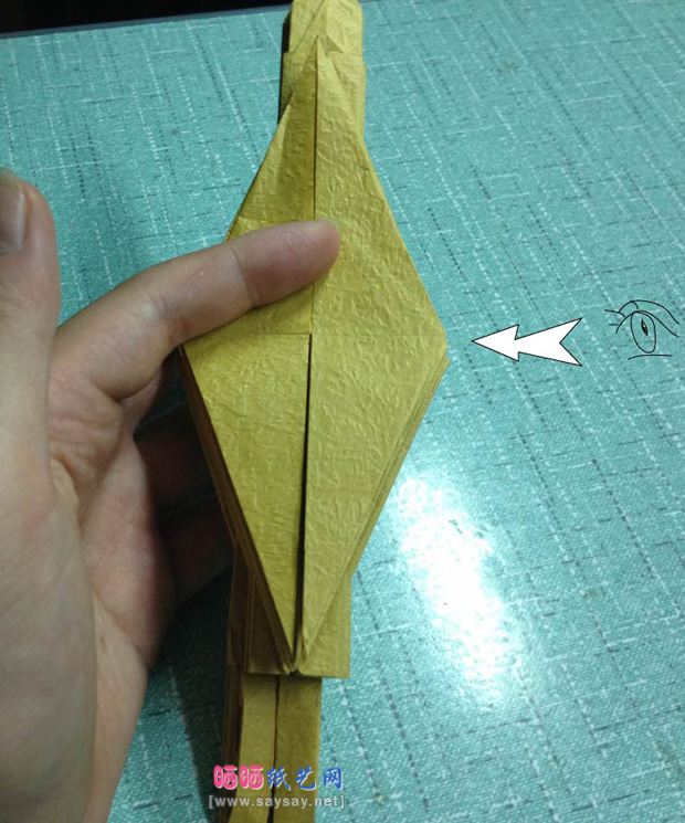 复杂的天廻龙手工折纸实拍教程