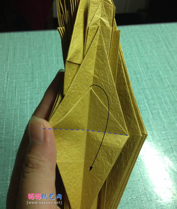 复杂的天廻龙手工折纸实拍教程