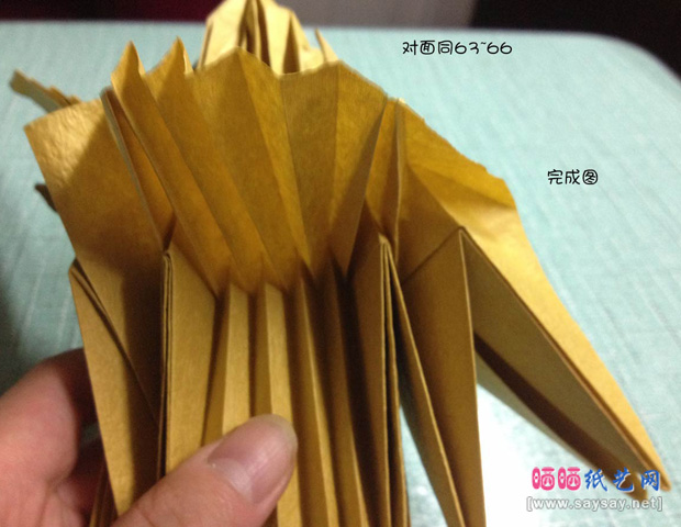复杂的天廻龙手工折纸实拍教程