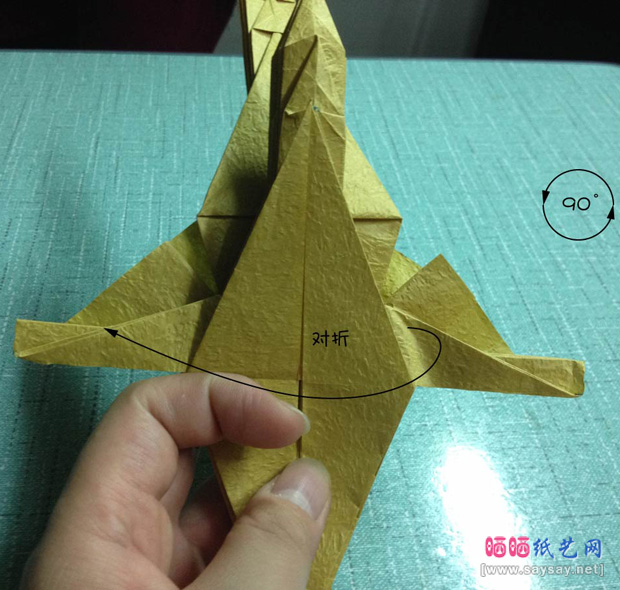 复杂的天廻龙手工折纸实拍教程