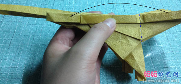 复杂的天廻龙手工折纸实拍教程