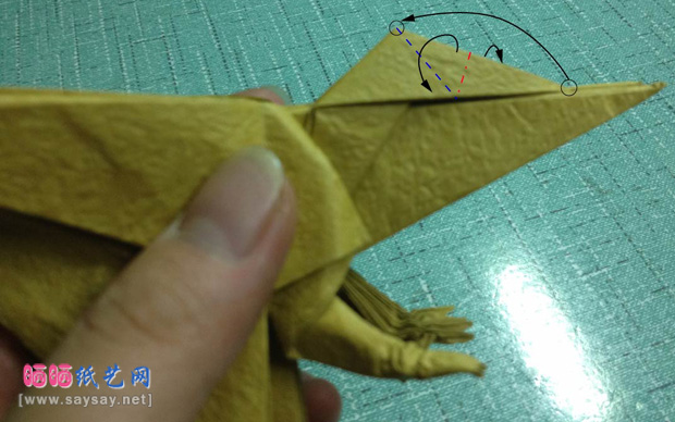 复杂的天廻龙手工折纸实拍教程