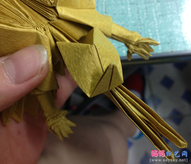 复杂的天廻龙手工折纸实拍教程