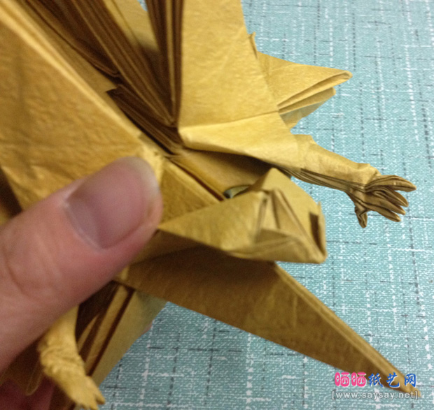 复杂的天廻龙手工折纸实拍教程