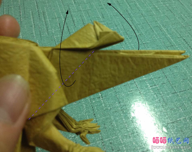 复杂的天廻龙手工折纸实拍教程