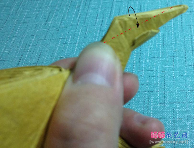 复杂的天廻龙手工折纸实拍教程