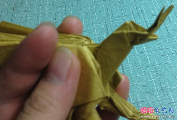 复杂的天廻龙手工折纸实拍教程