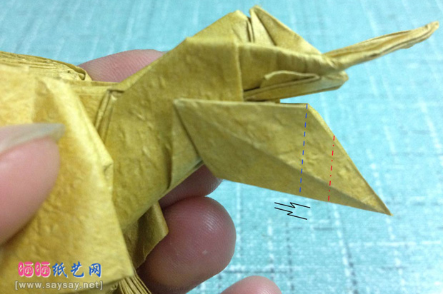 复杂的天廻龙手工折纸实拍教程