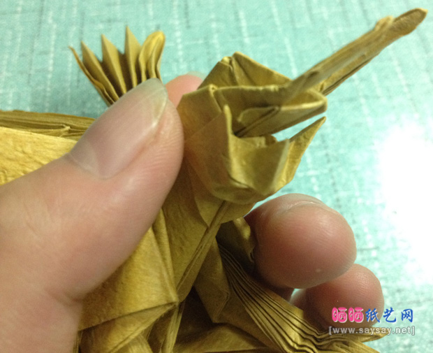 复杂的天廻龙手工折纸实拍教程