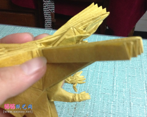 复杂的天廻龙手工折纸实拍教程