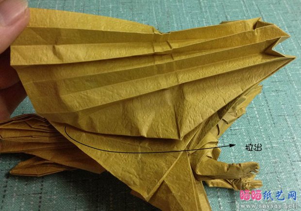 复杂的天廻龙手工折纸实拍教程