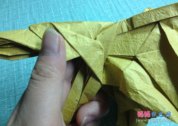 复杂的天廻龙手工折纸实拍教程