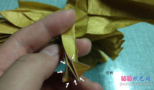复杂的天廻龙手工折纸实拍教程