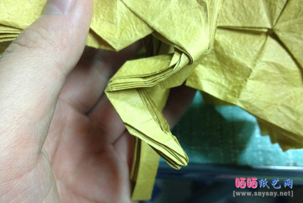 复杂的天廻龙手工折纸实拍教程