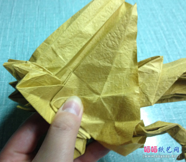 复杂的天廻龙手工折纸实拍教程