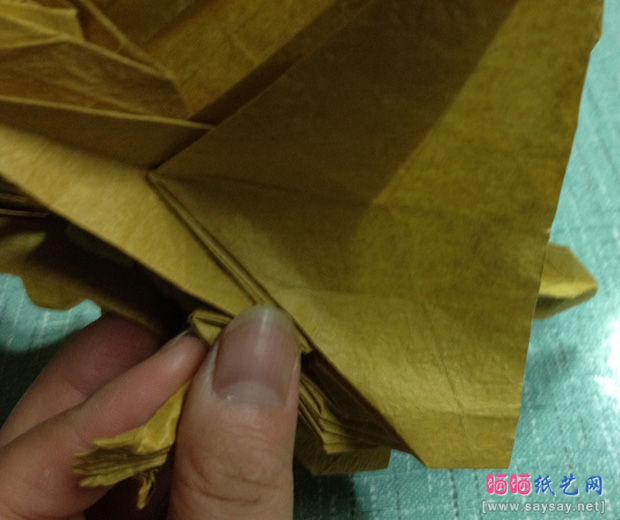 复杂的天廻龙手工折纸实拍教程