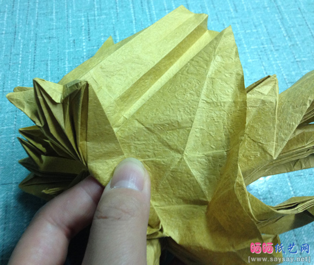 复杂的天廻龙手工折纸实拍教程