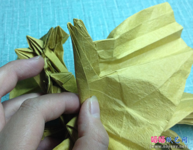 复杂的天廻龙手工折纸实拍教程