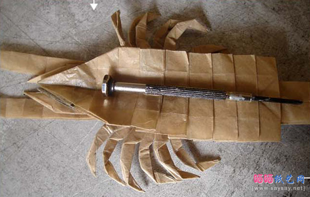 Yagobi的折纸教程河虾折法图片实拍