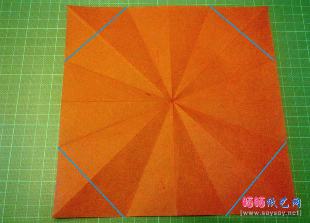 神谷手工折纸教程之章鱼的纸艺折法