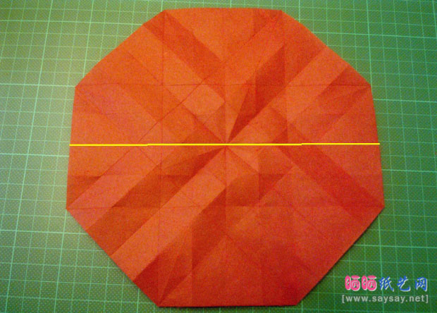 神谷手工折纸教程之章鱼的纸艺折法