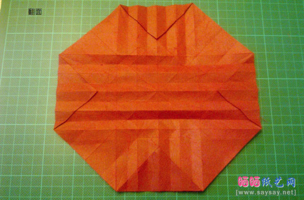 神谷手工折纸教程之章鱼的纸艺折法