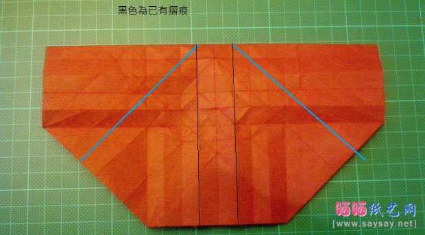 神谷手工折纸教程之章鱼的纸艺折法