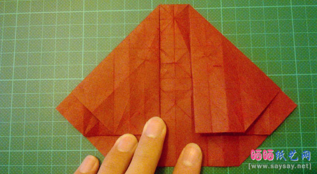 神谷手工折纸教程之章鱼的纸艺折法