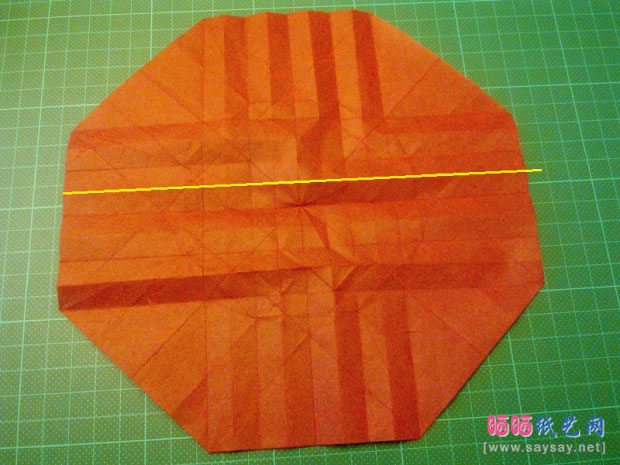 神谷手工折纸教程之章鱼的纸艺折法