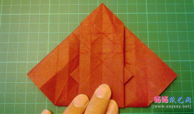 神谷手工折纸教程之章鱼的纸艺折法