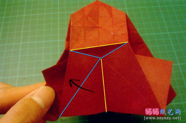 神谷手工折纸教程之章鱼的纸艺折法