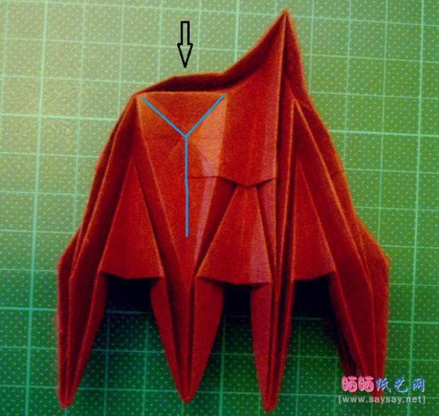 神谷手工折纸教程之章鱼的纸艺折法