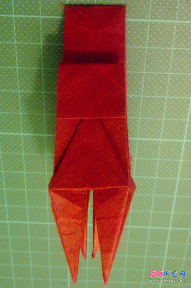 神谷手工折纸教程之章鱼的纸艺折法