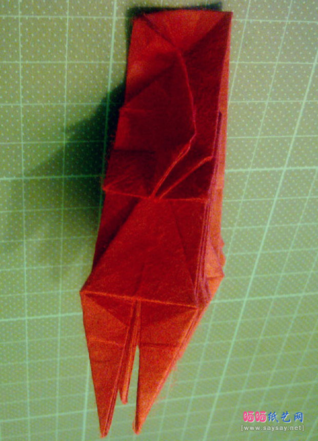 神谷手工折纸教程之章鱼的纸艺折法