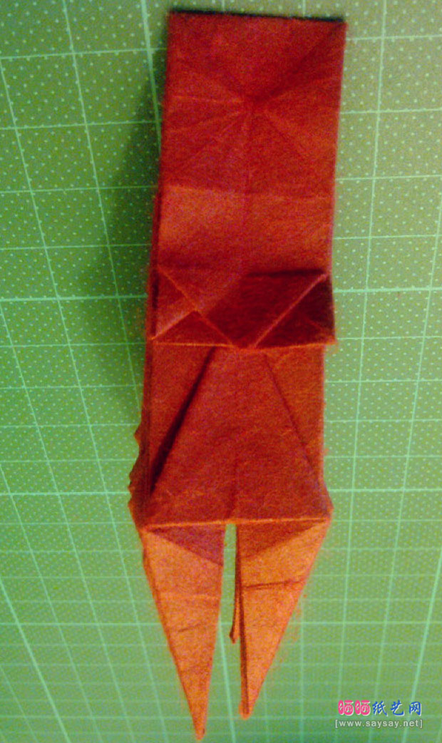 神谷手工折纸教程之章鱼的纸艺折法