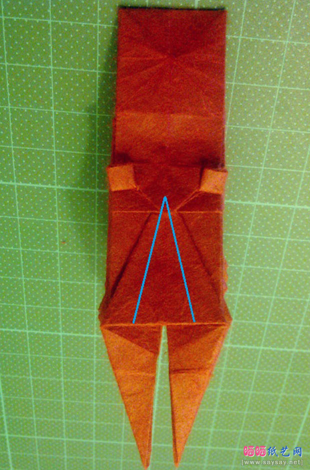 神谷手工折纸教程之章鱼的纸艺折法