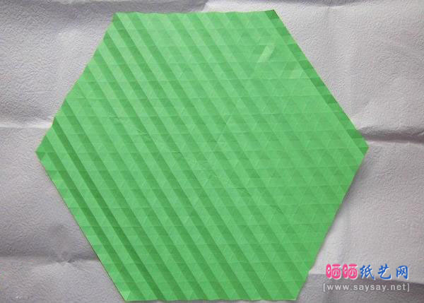 漂亮的花朵帽子手工折纸实拍图文教程
