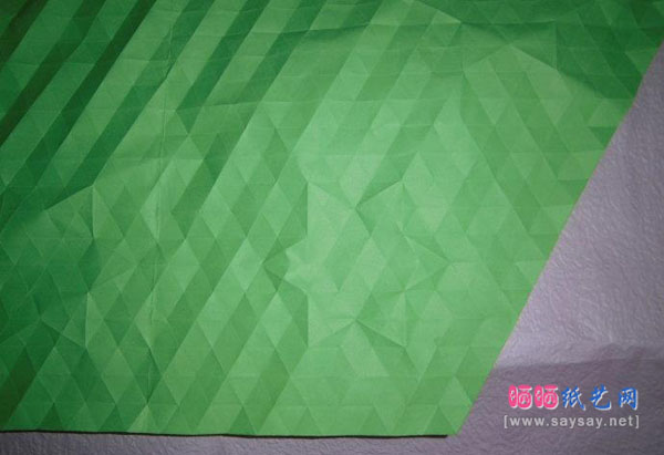 漂亮的花朵帽子手工折纸实拍图文教程